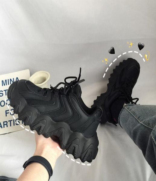 women's chunky sneakers vulcanized shoes korean fashion new women's thick-soled casual shoes 35-40 201202, Black
women's chunky sneakers vulcanized shoes korean fashion new women's thick-soled casual shoes 35-40 201202, Black
