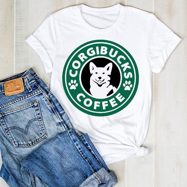 women lady dog pet summer paw coffeee cute cartoon ladies clothes graphic t tee tshirt womens female shirt clothing t-shirt, White
women lady dog pet summer paw coffeee cute cartoon ladies clothes graphic t tee tshirt womens female shirt clothing t-shirt, White
