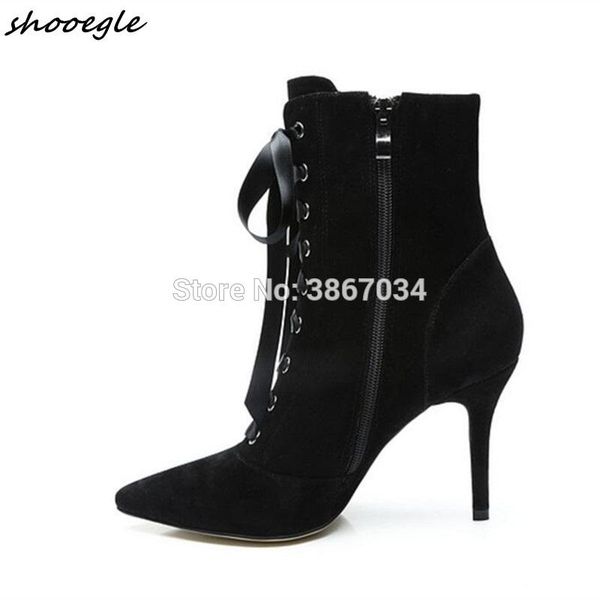 boots shooegle 2021 brand fashion runway ankle women silk ribbontied high heels genuine leather zip stilettos vintage botas, Black
boots shooegle 2021 brand fashion runway ankle women silk ribbontied high heels genuine leather zip stilettos vintage botas, Black