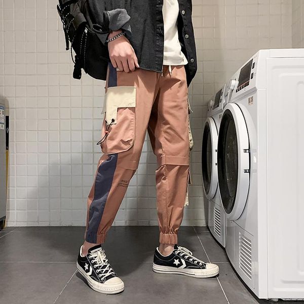 side pockets mens cargo pants men 2020 red vintage casual japanese streetwear sweatpants trousers joggers men, Black
side pockets mens cargo pants men 2020 red vintage casual japanese streetwear sweatpants trousers joggers men, Black