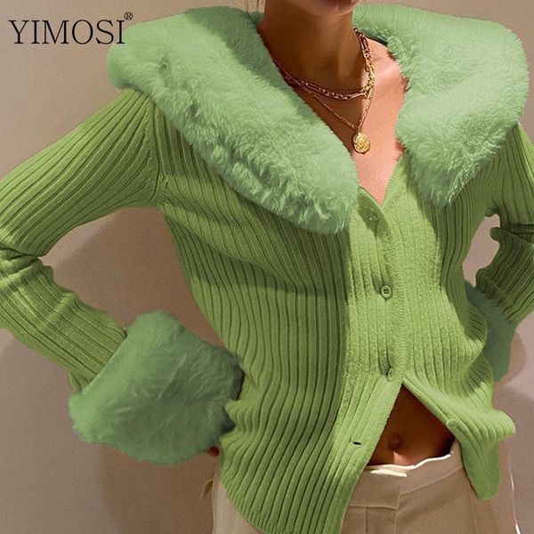 autumn women cardigans vintage single-breasted knit sweaters 2020 casual solid long sleeve fur collar elegant v-neck outwear, White
autumn women cardigans vintage single-breasted knit sweaters 2020 casual solid long sleeve fur collar elegant v-neck outwear, White