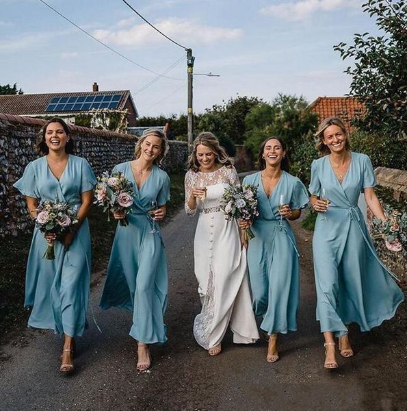 ice blue ankle length chiffon plus size a line bridesmaid dresses long maid of honor short sleeves party gowns wedding guest dress robes, White;pink
ice blue ankle length chiffon plus size a line bridesmaid dresses long maid of honor short sleeves party gowns wedding guest dress robes, White;pink