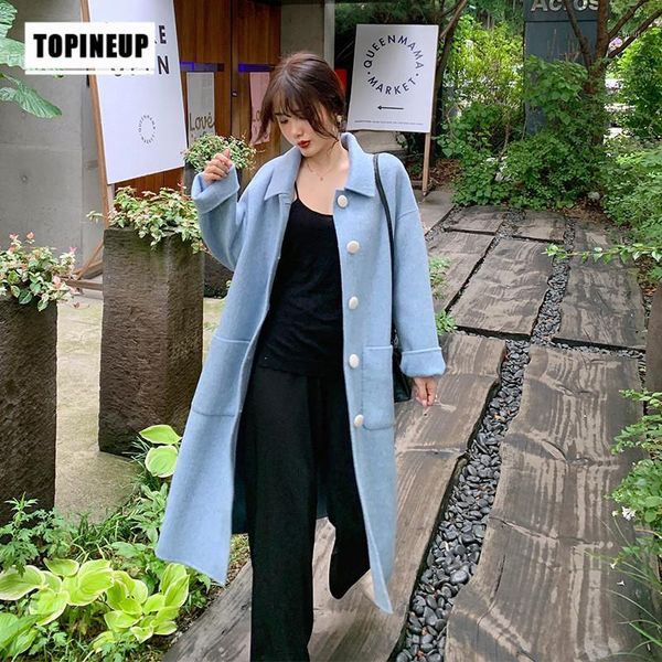 new arrival elegant loose double-sided wool coat double-breasted long coat ladies leisure outerwear overcoat1, Black
new arrival elegant loose double-sided wool coat double-breasted long coat ladies leisure outerwear overcoat1, Black