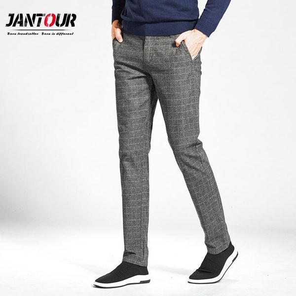 jiantour new cotton men pants straight black gray long lattice male business casual trousers man full length mid1
jiantour new cotton men pants straight black gray long lattice male business casual trousers man full length mid1