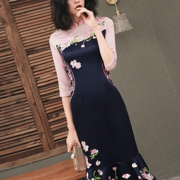 ethnic clothing spring summer 2021 modern chinese cheongsam qipao shanghai tang casual peach vestido ao dai vietnam dress vintage ta1461, Red
ethnic clothing spring summer 2021 modern chinese cheongsam qipao shanghai tang casual peach vestido ao dai vietnam dress vintage ta1461, Red