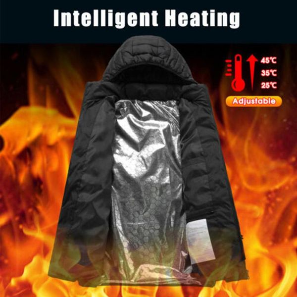 outdoor jackets&hoodies electric heated jackets vest down cotton coat usb heating hooded winter thermal warmer, Blue;black
outdoor jackets&hoodies electric heated jackets vest down cotton coat usb heating hooded winter thermal warmer, Blue;black
