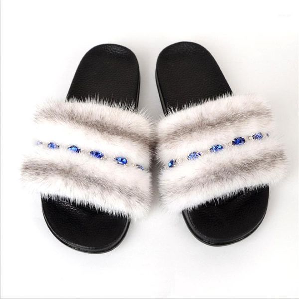 slippers summer ladies fluffy plush slides real fur sandals women's home furry soft shoes luxury bling female footwear1, Black
slippers summer ladies fluffy plush slides real fur sandals women's home furry soft shoes luxury bling female footwear1, Black
