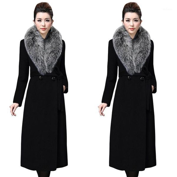 big fur 2020 women wool coat outerwear winter clothing fashion warm woolen blends female elegant double breasted woolen coat1, Black
big fur 2020 women wool coat outerwear winter clothing fashion warm woolen blends female elegant double breasted woolen coat1, Black
