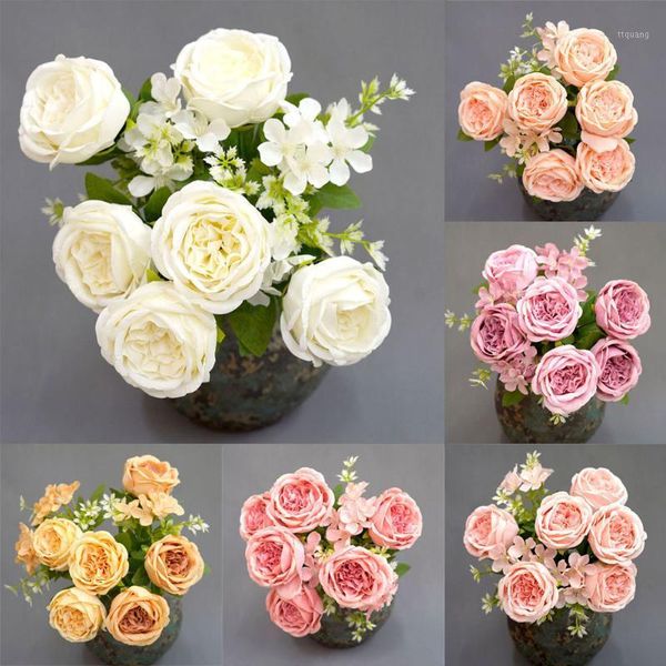 peonies artificial silk flowers small bouquet flores home party spring wedding decoration mariage 6 heads / bouque fake flower1
peonies artificial silk flowers small bouquet flores home party spring wedding decoration mariage 6 heads / bouque fake flower1