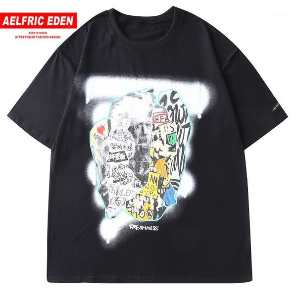 aelfric eden streetwear graffiti print hip hop t shirt men harajuku oversize casual cotton tshirts 2020 summer fashion tees1, White;black
aelfric eden streetwear graffiti print hip hop t shirt men harajuku oversize casual cotton tshirts 2020 summer fashion tees1, White;black