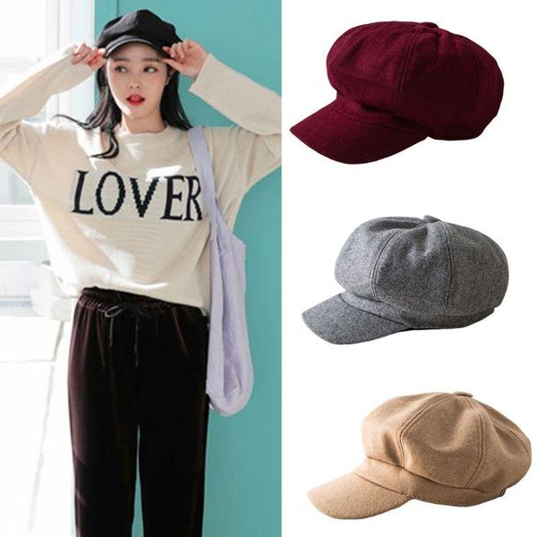 edcrfv 1pc british style women girl winter cotton beret hat vintage classic artist painter student visors octagonal peaked cap, Blue;gray
edcrfv 1pc british style women girl winter cotton beret hat vintage classic artist painter student visors octagonal peaked cap, Blue;gray