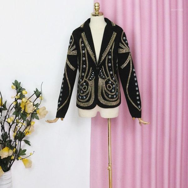 2019 new spring autumn turn-down collar full sleeves metal beaded no buttons short jacket female single suit black coat vadim1, White;black
2019 new spring autumn turn-down collar full sleeves metal beaded no buttons short jacket female single suit black coat vadim1, White;black