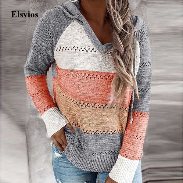 elegant autumn patchwork striped sweaters jumper winter long sleeve pullovers knitwear women v-neck hooded knitted sweater y200910, White;black
elegant autumn patchwork striped sweaters jumper winter long sleeve pullovers knitwear women v-neck hooded knitted sweater y200910, White;black