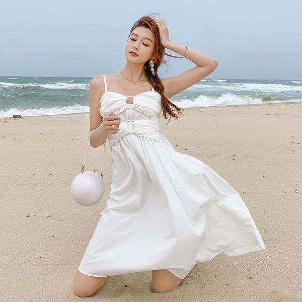 #3907 beach dress women white suspender dresses ladies beach strapless dress high waist a-line woman summer backless, Black;gray
#3907 beach dress women white suspender dresses ladies beach strapless dress high waist a-line woman summer backless, Black;gray