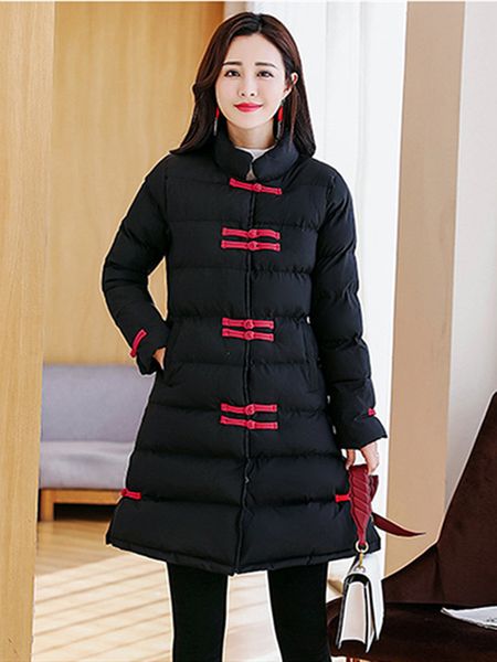 national wind coat new fixed retro for low score on winter slim-type cotton jacket women clothes rtyc, Black
national wind coat new fixed retro for low score on winter slim-type cotton jacket women clothes rtyc, Black