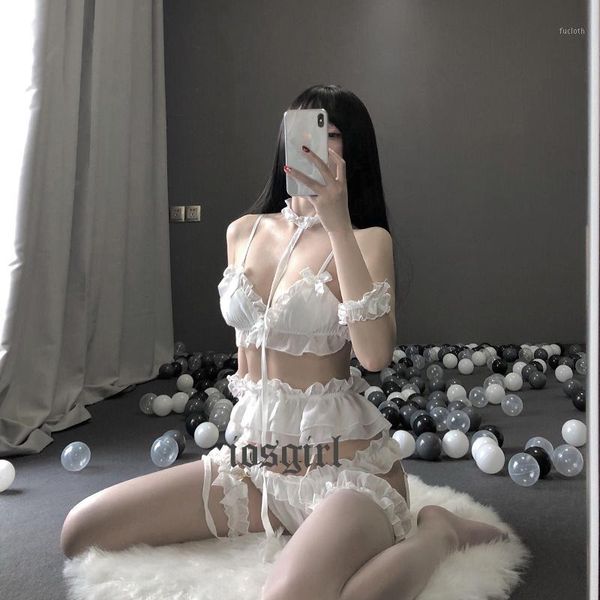 2020 new lace sleepwear babydoll female erotic nightwear bra set women hanging neck perspective underwear1, Red;black
2020 new lace sleepwear babydoll female erotic nightwear bra set women hanging neck perspective underwear1, Red;black