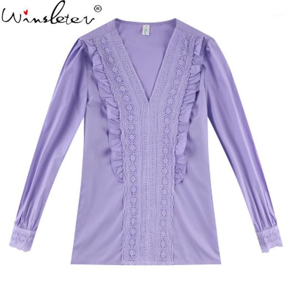 2020 autumn lace patchwork woman shirts v-neck long sleeve pullovers women blouses comfortable t08602k1, White
2020 autumn lace patchwork woman shirts v-neck long sleeve pullovers women blouses comfortable t08602k1, White