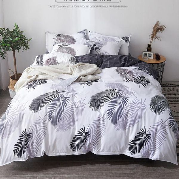bedding sets quilt cover pillowcase four-piece set with pillow case single double comforter black duvet king size 
bedding sets quilt cover pillowcase four-piece set with pillow case single double comforter black duvet king size