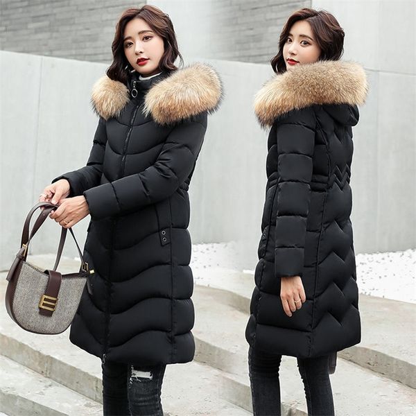 new long padded clothing winter coat women hooded female jacket oversize warm parkas big fur collar wadded jackets 201217, Black
new long padded clothing winter coat women hooded female jacket oversize warm parkas big fur collar wadded jackets 201217, Black