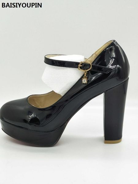 women sweet small yards 32 female patent leather high heels shoes bridal shoes thick plus size 43 all match white wedding1, Black
women sweet small yards 32 female patent leather high heels shoes bridal shoes thick plus size 43 all match white wedding1, Black