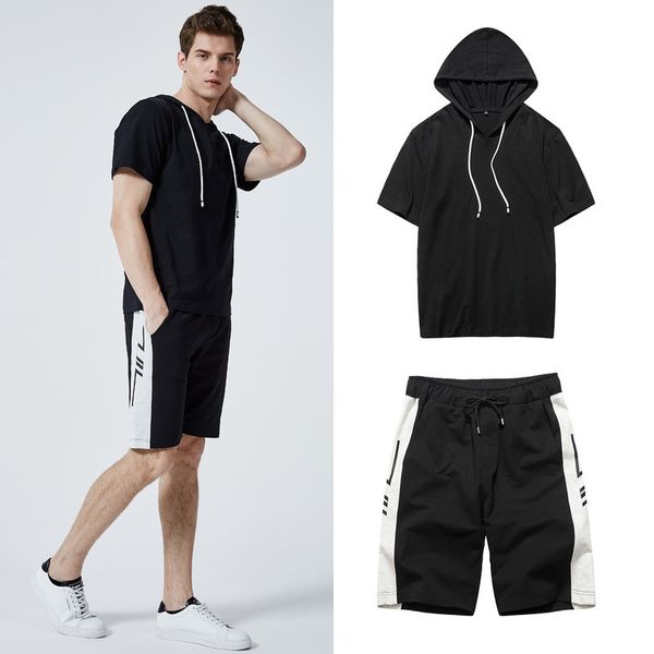summer 2020 new men's hoodie set european sportswear joom short sleeve shorts 2pcs, Gray
summer 2020 new men's hoodie set european sportswear joom short sleeve shorts 2pcs, Gray