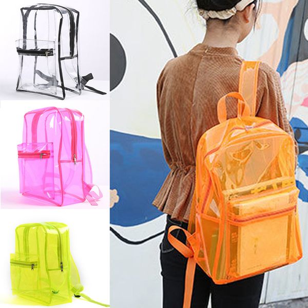 transparent pvc backpack fashion female girl outdoor jelly clear beach waterproof storage bags student school bookbacks
transparent pvc backpack fashion female girl outdoor jelly clear beach waterproof storage bags student school bookbacks