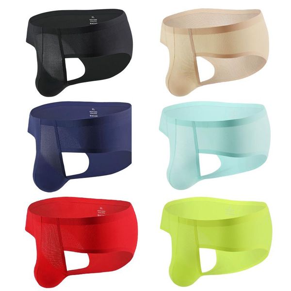 men's g-strings briefs temptation seamless ice silk low waist u-xiang ventilation mesh quick-drying pants comfortable, Black;brown
men's g-strings briefs temptation seamless ice silk low waist u-xiang ventilation mesh quick-drying pants comfortable, Black;brown