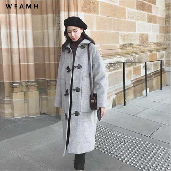 real s2020 winter new coat female small fresh long plaid popular horn buckle student woolen fashion wild warm slimming1, Black
real s2020 winter new coat female small fresh long plaid popular horn buckle student woolen fashion wild warm slimming1, Black