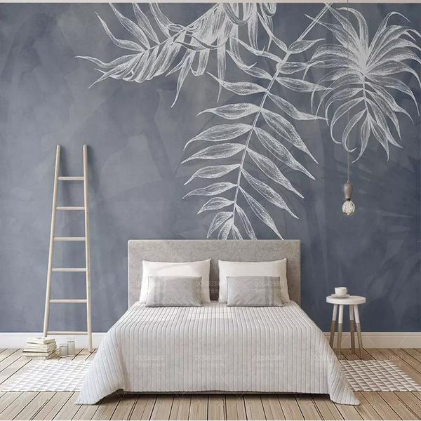custom 3d nordic leaf texture navy blue p mural wallpaper bedroom living room tv background waterproof 3d wall cloth fresco
custom 3d nordic leaf texture navy blue p mural wallpaper bedroom living room tv background waterproof 3d wall cloth fresco