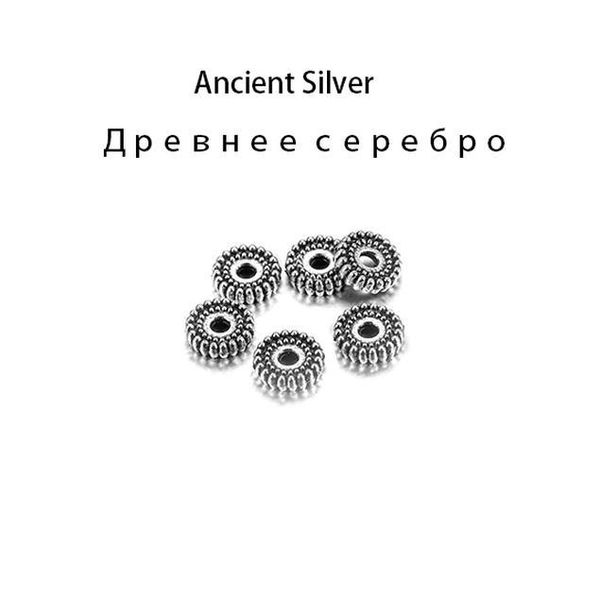 100pcs 6 7mm multicolor tibetan beads zinc alloy spacer loose beads for diy jewelry making findings supplies bracelet necklace h qylojk, Silver
100pcs 6 7mm multicolor tibetan beads zinc alloy spacer loose beads for diy jewelry making findings supplies bracelet necklace h qylojk, Silver