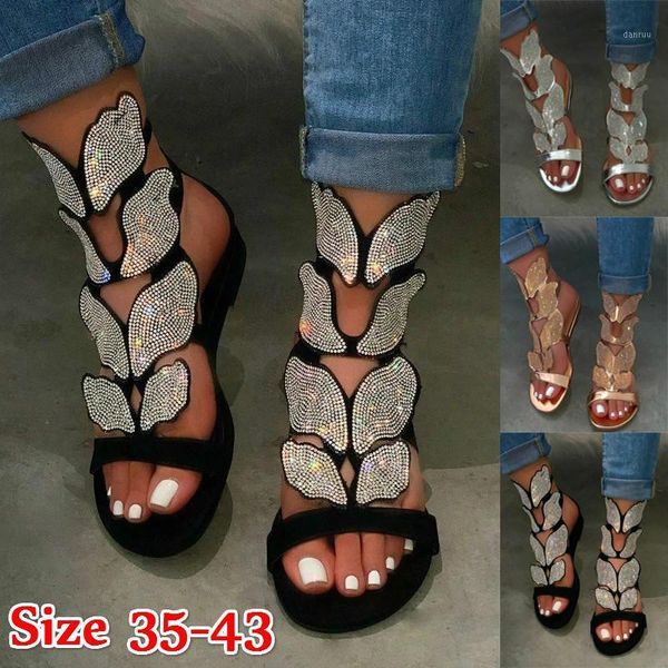 sandals women rhinestone fashion butterfly ankle strap summer rome gladiator soft slip foam sole outdoor beach shoes1, Black
sandals women rhinestone fashion butterfly ankle strap summer rome gladiator soft slip foam sole outdoor beach shoes1, Black