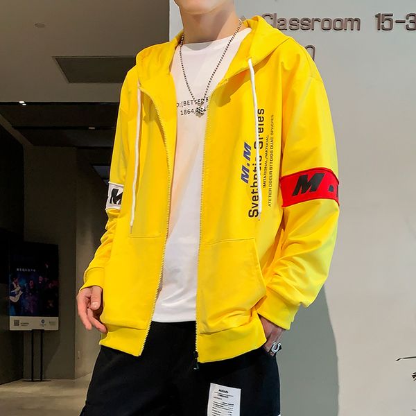 2020 spring new yellow fashion hooded sweatshirt men hip hop zipper hoodies sweatshirt streetwear clothes c1118, Black;white
2020 spring new yellow fashion hooded sweatshirt men hip hop zipper hoodies sweatshirt streetwear clothes c1118, Black;white