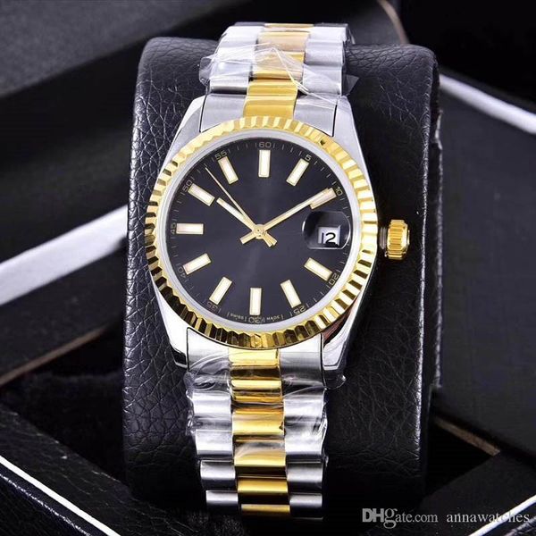 mens fashion stainless steel luxe wristwayches sapphire solid clasp president mens watches male wristwatches with calendar casual watch, Slivery;brown
mens fashion stainless steel luxe wristwayches sapphire solid clasp president mens watches male wristwatches with calendar casual watch, Slivery;brown