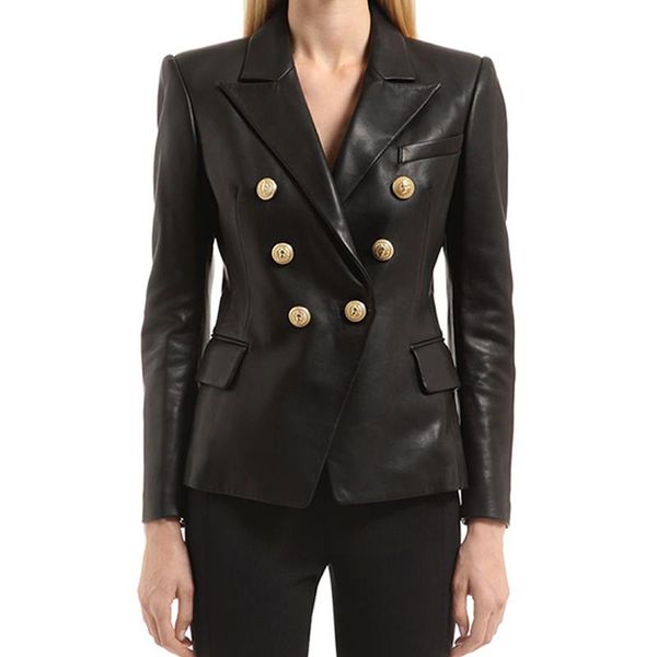 women's jackets plus size 2021 fall winter runway office women coat full sleeve lion double breasted faux leather slim black ja, Black;brown
women's jackets plus size 2021 fall winter runway office women coat full sleeve lion double breasted faux leather slim black ja, Black;brown
