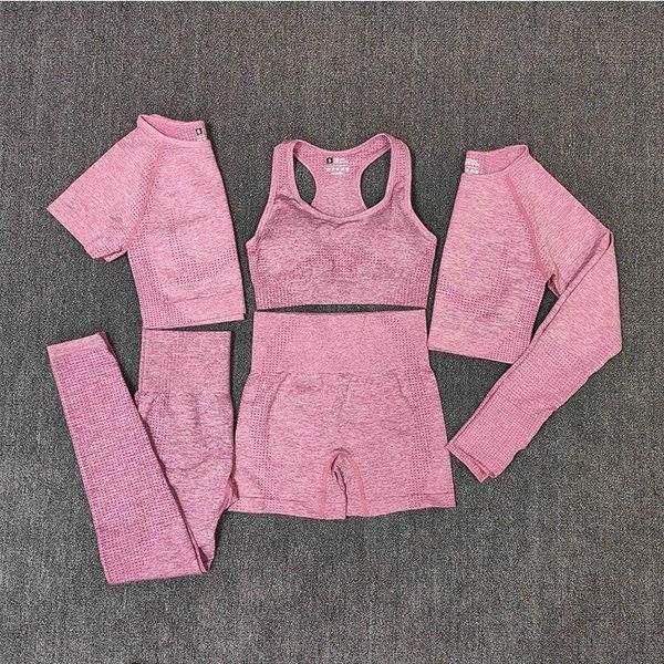 yoga outfits 2/3/5pcs seamless women set workout sportswear gym clothing fitness long sleeve crop high waist leggings sports suits, White;red
yoga outfits 2/3/5pcs seamless women set workout sportswear gym clothing fitness long sleeve crop high waist leggings sports suits, White;red