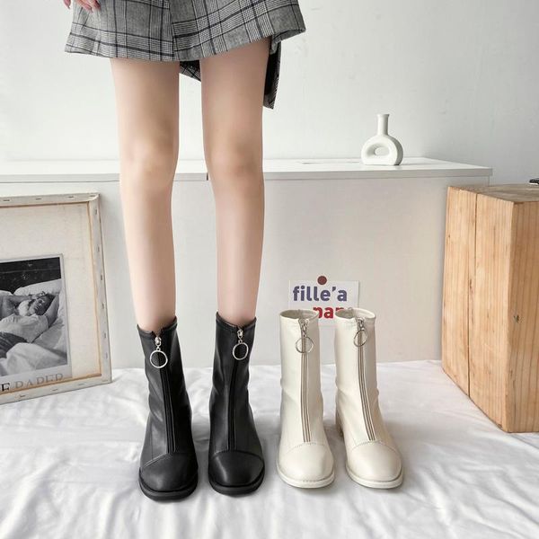 round toe boots women new 2020 female shoes luxury designer summer ladies mid calf autumn fashion rubber rock low mid-calf, Black
round toe boots women new 2020 female shoes luxury designer summer ladies mid calf autumn fashion rubber rock low mid-calf, Black