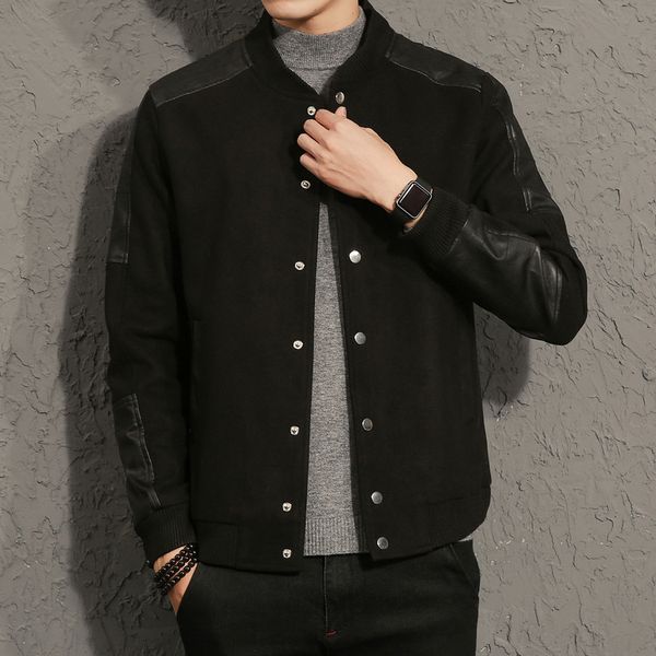 brand men's jackets woolen cloth splicing overcoat for male coat fashion jacket outer wear clothing kg-400, Black;brown
brand men's jackets woolen cloth splicing overcoat for male coat fashion jacket outer wear clothing kg-400, Black;brown