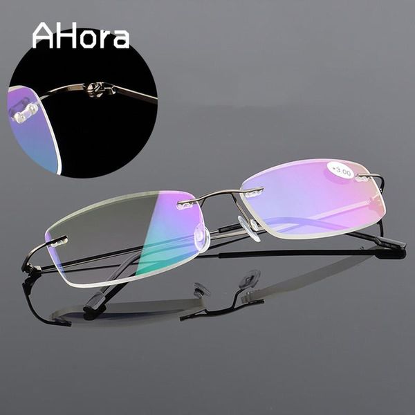 sunglasses ahora ultralight titanium rimless reading glasses anti blue ray presbyopic eyeglasses magnify +1.0 +1.5 +2.0+2.5+3.0+3.5 +4.0, White;black
sunglasses ahora ultralight titanium rimless reading glasses anti blue ray presbyopic eyeglasses magnify +1.0 +1.5 +2.0+2.5+3.0+3.5 +4.0, White;black