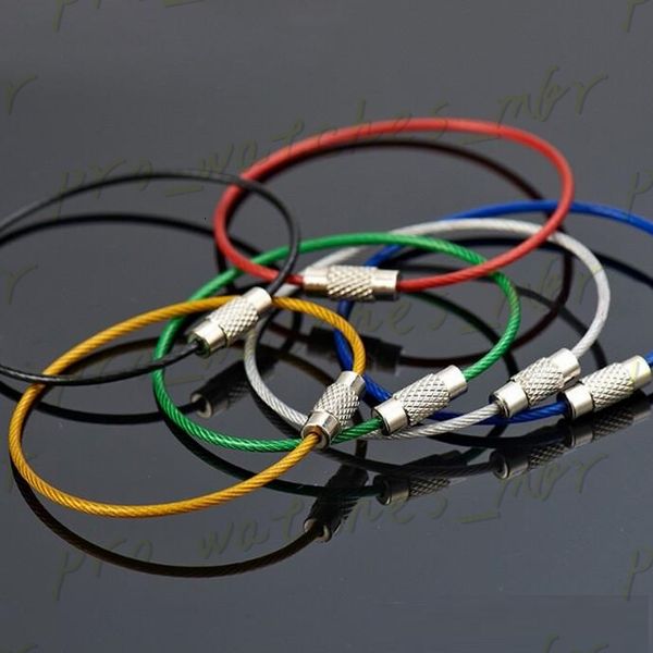 fashion keychain stainless cable steel for outdoor hiking rubber key color wire ring lock buckle h0162, Silver
fashion keychain stainless cable steel for outdoor hiking rubber key color wire ring lock buckle h0162, Silver