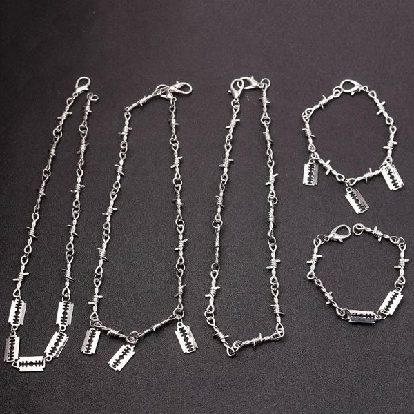 pendant necklaces 3 styles blade thorns hip-hop necklace rock punk metal chain streetwear charm jewelry trendy man women collar accessories, Silver
pendant necklaces 3 styles blade thorns hip-hop necklace rock punk metal chain streetwear charm jewelry trendy man women collar accessories, Silver