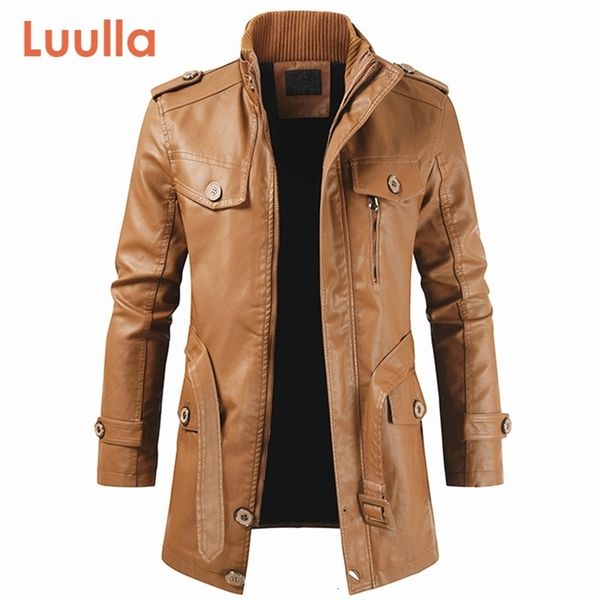 men spring new long warm fleece leather jacket trench men outwear brand thick casual motor vintage faux leather jacket men 201223, Black
men spring new long warm fleece leather jacket trench men outwear brand thick casual motor vintage faux leather jacket men 201223, Black