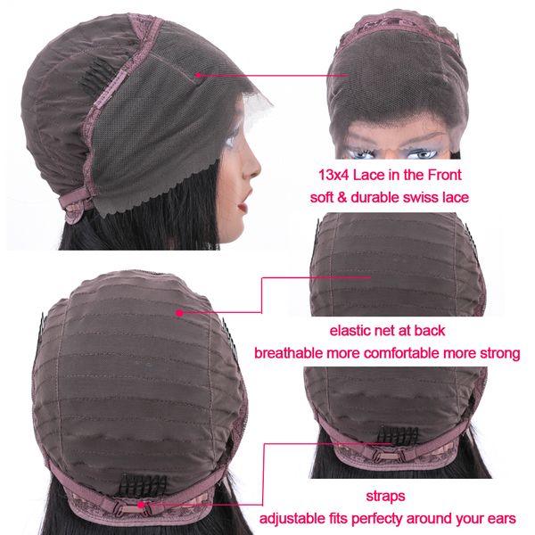 glueless full lace human hair wigs 13*4 lace front human hair wigs with baby hair bleach knots 4x4 closure wig, Black;brown
glueless full lace human hair wigs 13*4 lace front human hair wigs with baby hair bleach knots 4x4 closure wig, Black;brown