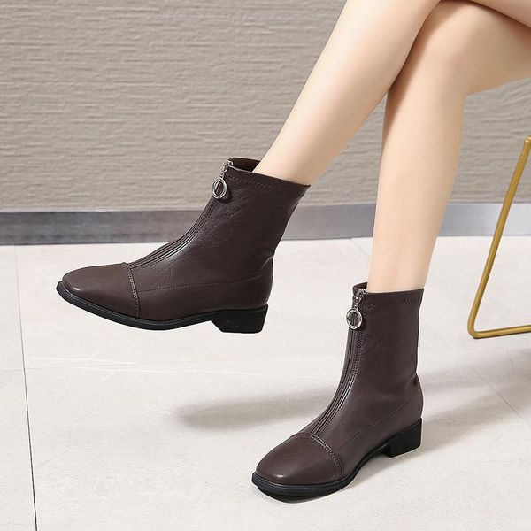 boots women new 2020 female shoes round toe luxury designer zipper winter footwear ladies fashion med mid calf mid-calf, Black
boots women new 2020 female shoes round toe luxury designer zipper winter footwear ladies fashion med mid calf mid-calf, Black