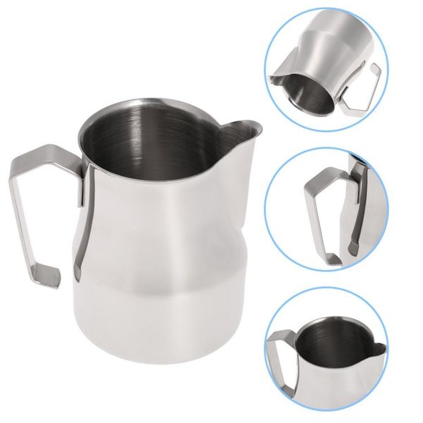 realand 350/550ml thick 18/8 stainless steel italian espresso latte art milk frothing pitcher steaming jug foam container q0109
realand 350/550ml thick 18/8 stainless steel italian espresso latte art milk frothing pitcher steaming jug foam container q0109