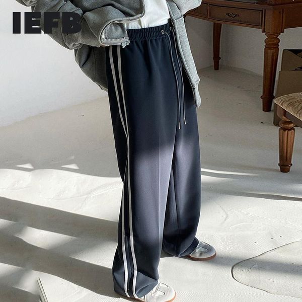 iefb korean casual sweatpants 2020 new loose fit side striped wide leg trousers for men elastic waist buttoms autumn f9y4782, Black
iefb korean casual sweatpants 2020 new loose fit side striped wide leg trousers for men elastic waist buttoms autumn f9y4782, Black