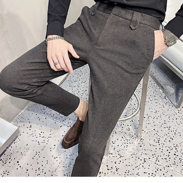 new men's 2021 dress autumn thin pure wool small pants youth clothes l8r1, Black
new men's 2021 dress autumn thin pure wool small pants youth clothes l8r1, Black