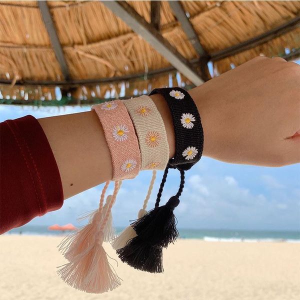 handmade bracelets jewelry daisy embroidery d women style woven fabrics tassel adjustable bracelet bangle rope gift
handmade bracelets jewelry daisy embroidery d women style woven fabrics tassel adjustable bracelet bangle rope gift