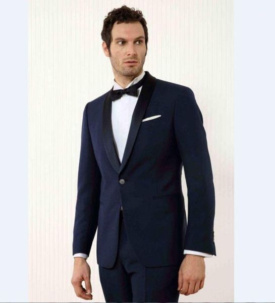 custom made groomsmen shawl black lapel groom tuxedos navy blue mens suits wedding man (jacket+pants) b8031, White;black
custom made groomsmen shawl black lapel groom tuxedos navy blue mens suits wedding man (jacket+pants) b8031, White;black