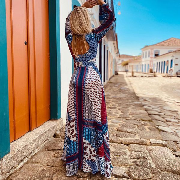 fd104 europe and america cross border womens 2020 new arrival temperament dress backless print bohemian dress, White;black
fd104 europe and america cross border womens 2020 new arrival temperament dress backless print bohemian dress, White;black