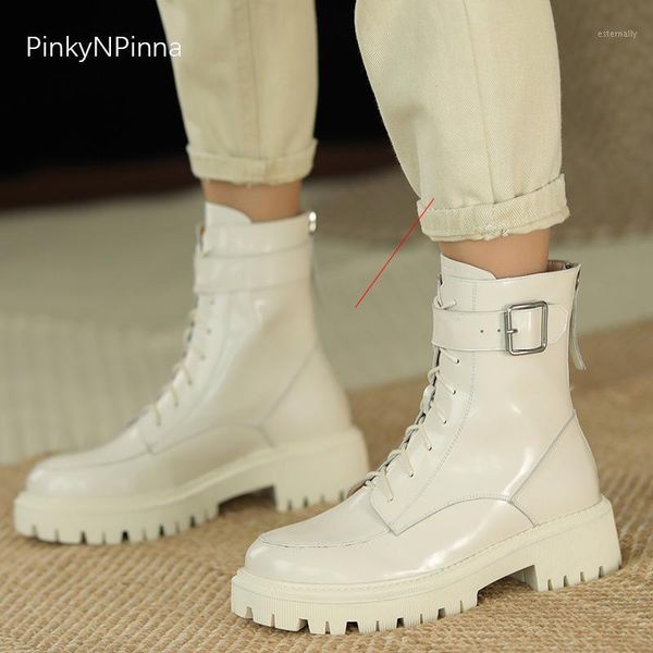 boots winter genuine leather women ankle real wool lining strap platform street riding back zip warm plus size shoes1, Black
boots winter genuine leather women ankle real wool lining strap platform street riding back zip warm plus size shoes1, Black